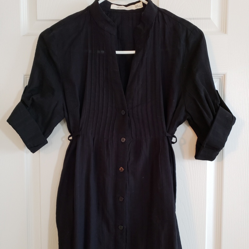 Forever 21 long black blouse